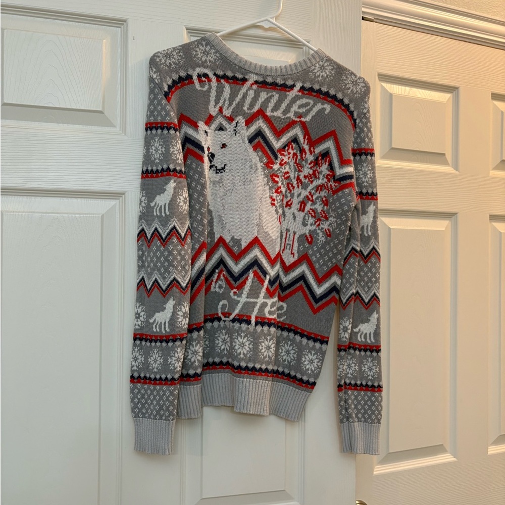 Gray Winter Wolf Sweater